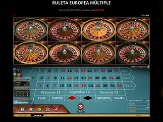 ruleta Europea Multiple con juego automatico Luckia