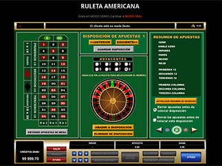 ajustar disposición apuestas ruleta americana