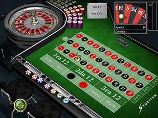 ruleta europea de casino sportium con resultado de apuesta