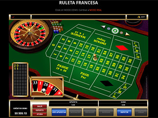 ruleta francesa de microgaming con resultado de apuesta