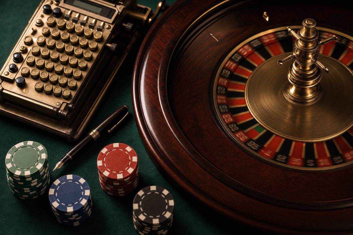 Rueda de ruleta con una visualización de probabilidades y pagos
