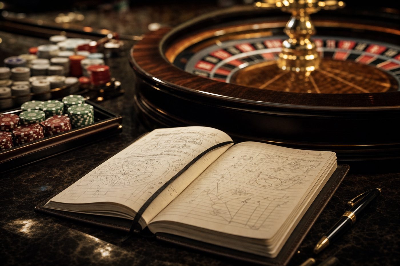 Panel de estadísticas con números calientes y fríos de la ruleta